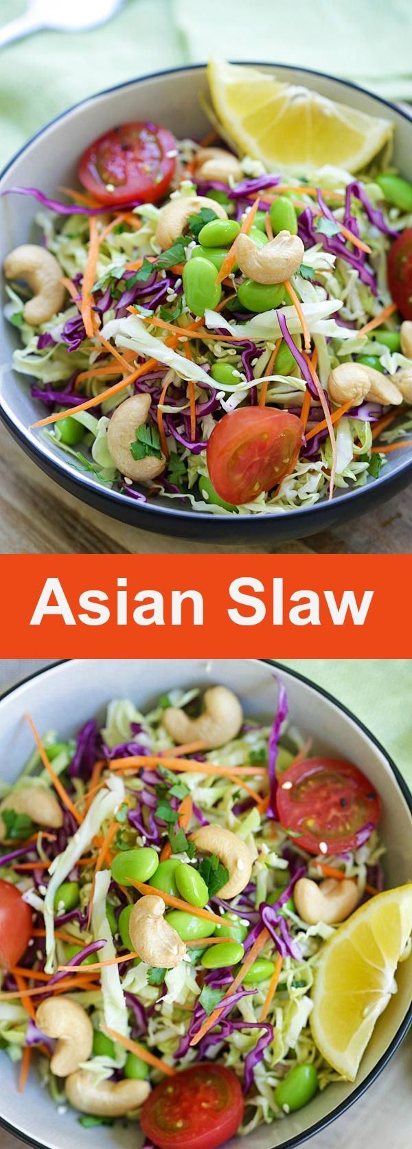 recipe and and peanut slaw and Asian