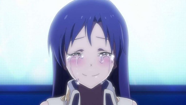 wiping tears girl Anime