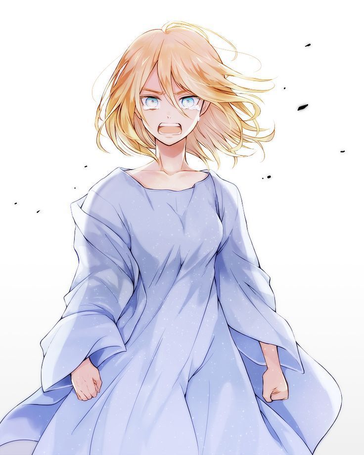 hair Anime blond girl short