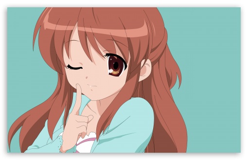 gif winking Anime girl