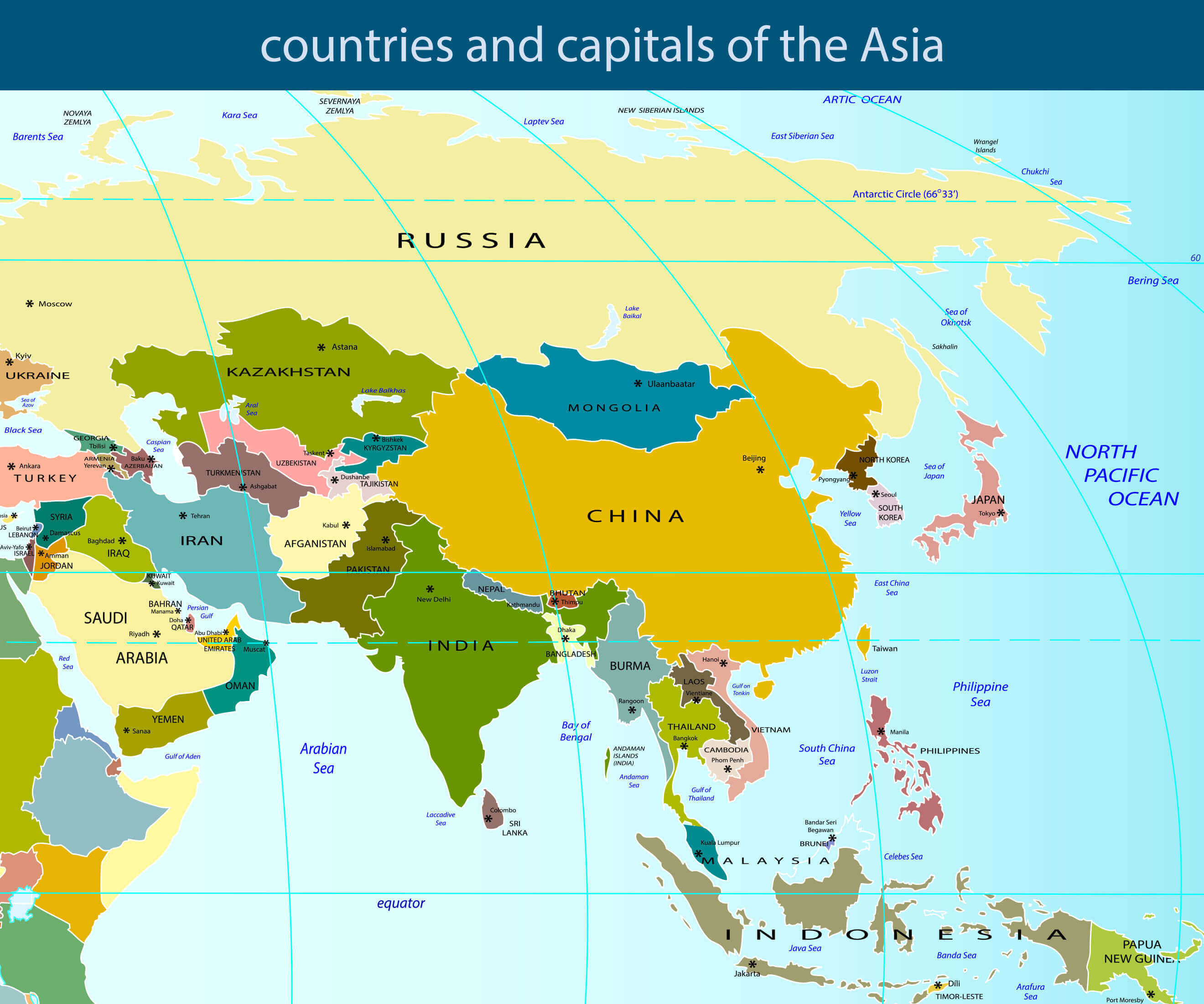 of asian cities countries Capital