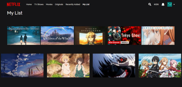 dubbed english Anime movies
