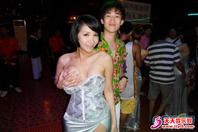 festival touching Chinese breast