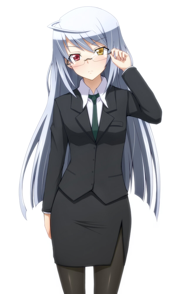 in Anime a suit girl