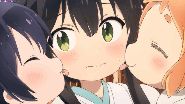 girl lick Anime