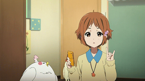 gif winking Anime girl
