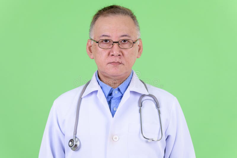 mature doctor screaming Asian