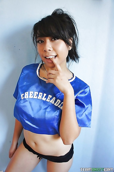 panties uniform Cheerleaders asian