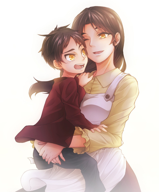 and anime Mother son