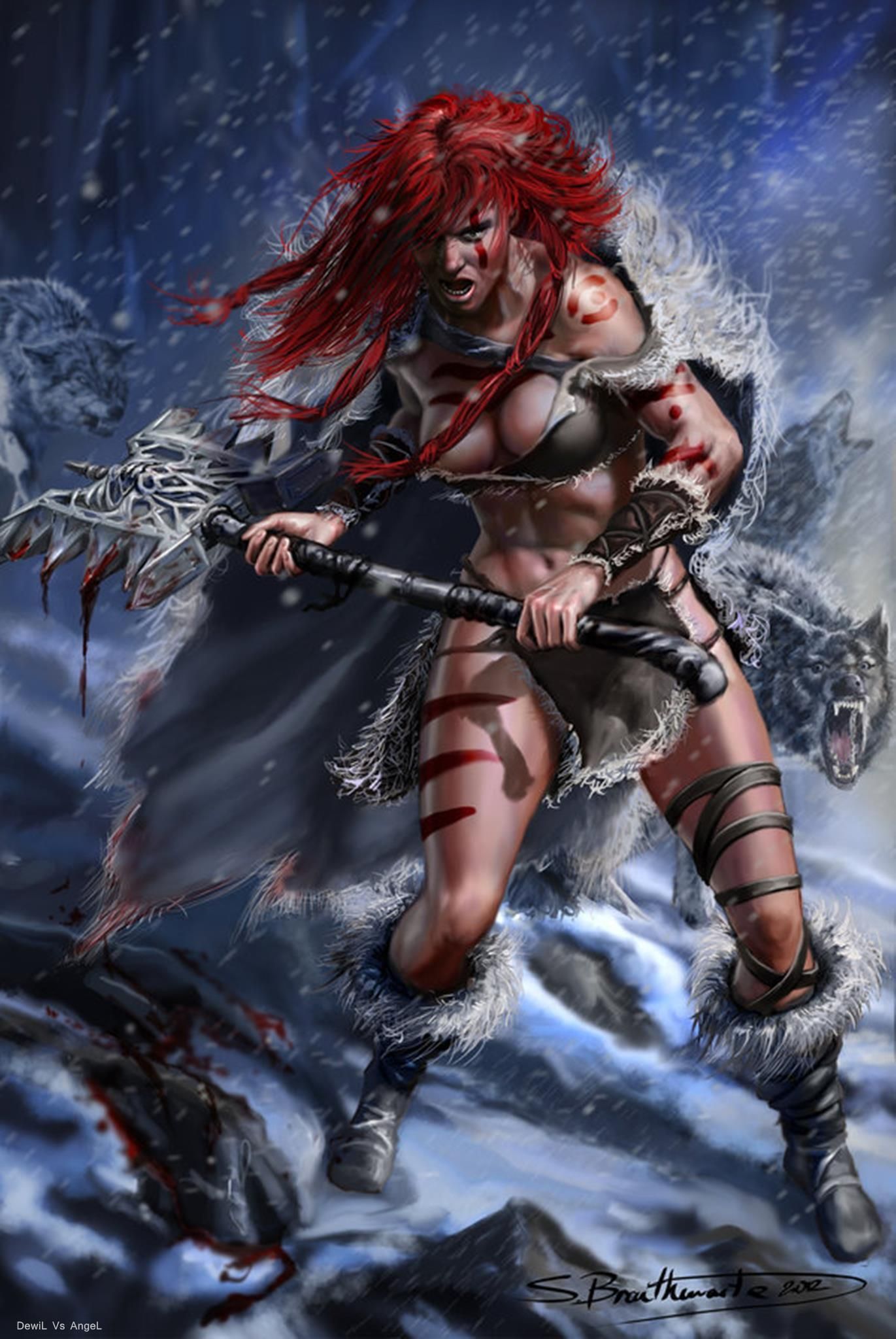 female barbarian Anime