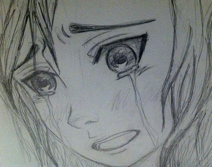 face crying Anime girl