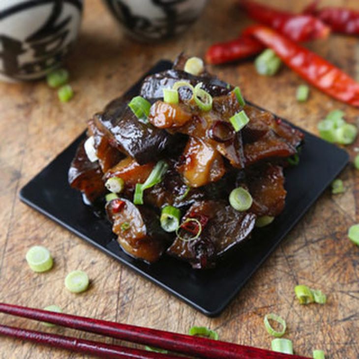 asian recipe Sauteed eggplant