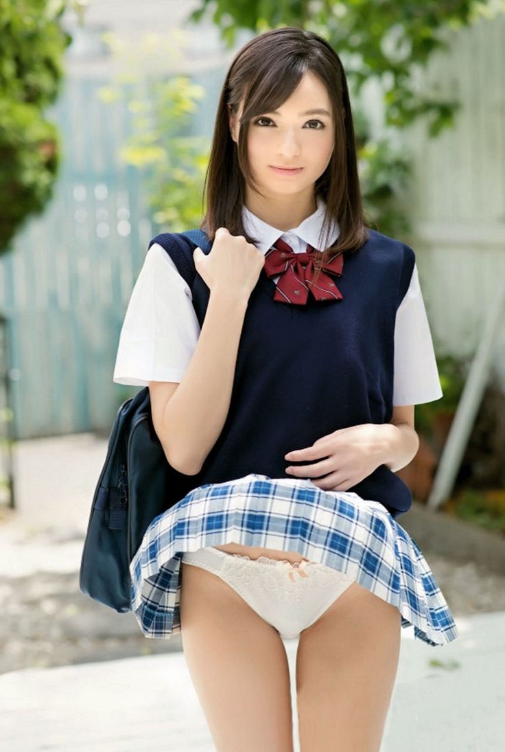 uniform short hair Panties asian