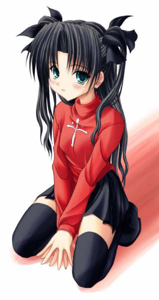 with girl hair anime Small black