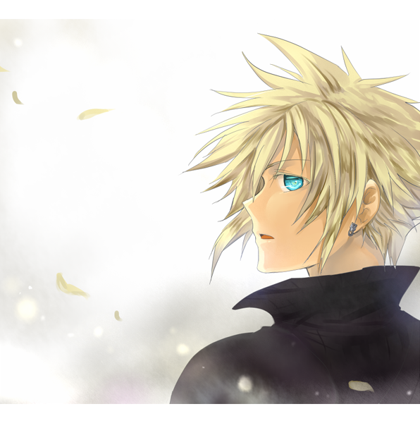 Blonde hair blue eyes anime guy