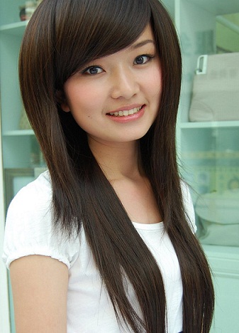 long hair asian women with Beutiful