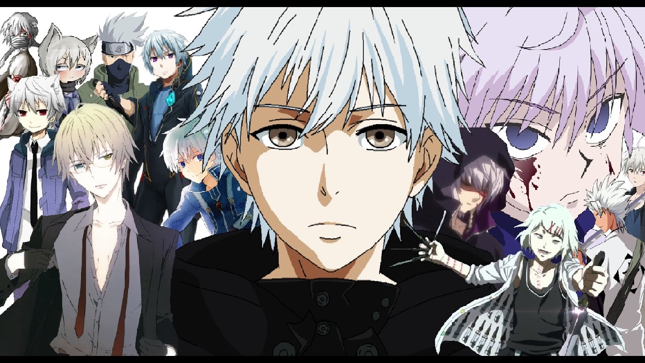 with silver hair Anime guys