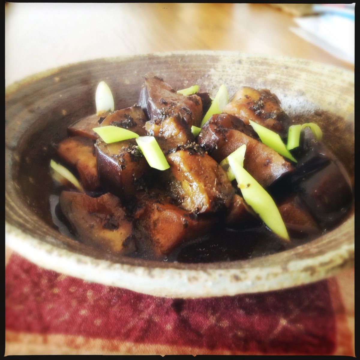 asian recipe Sauteed eggplant