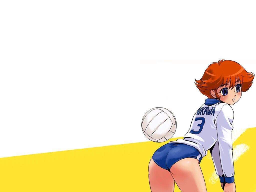 playing Anime volleyball girl