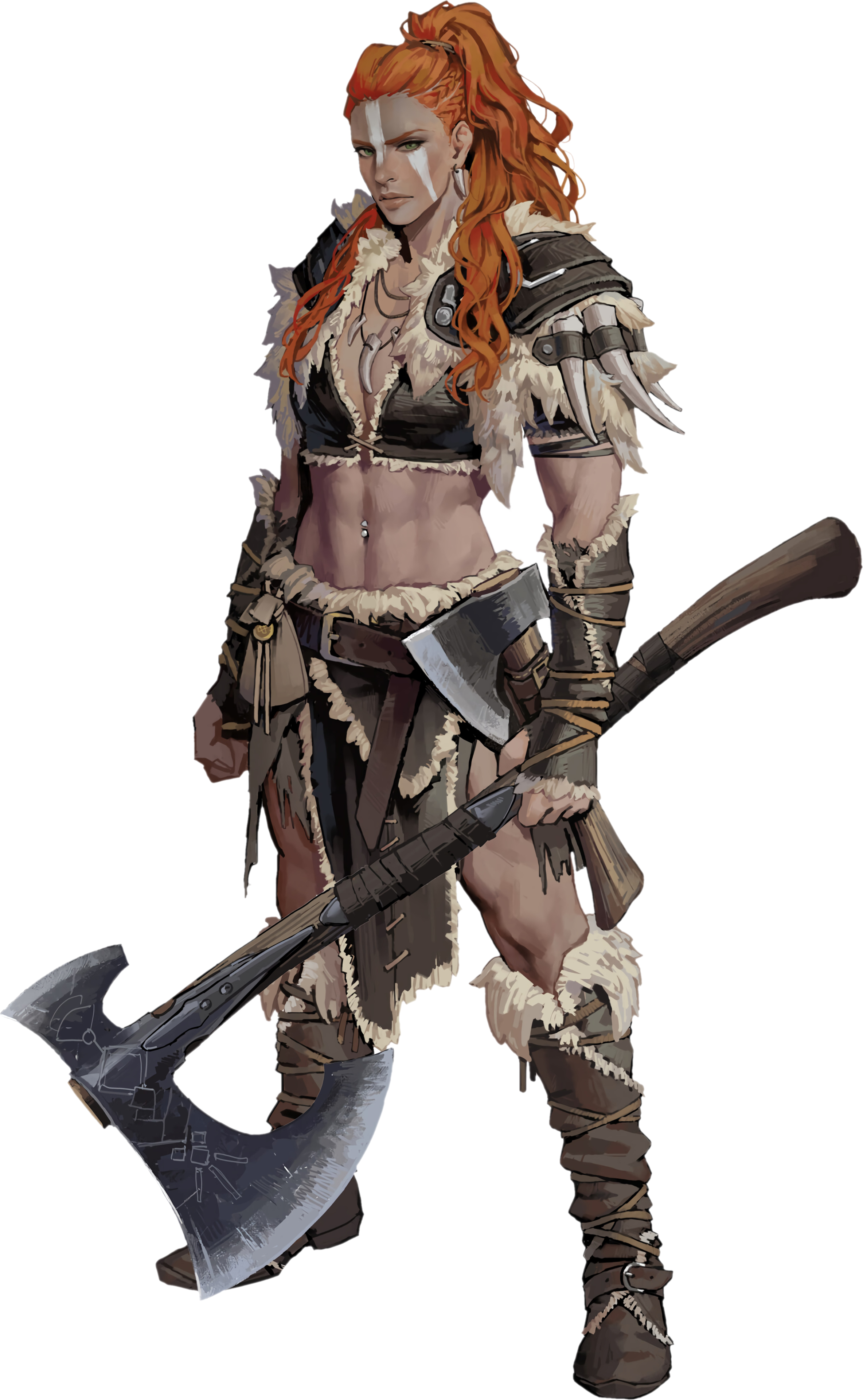 female barbarian Anime