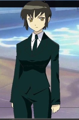 in Anime a suit girl