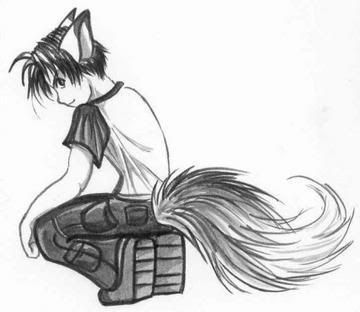 ears Anime and tail wolf