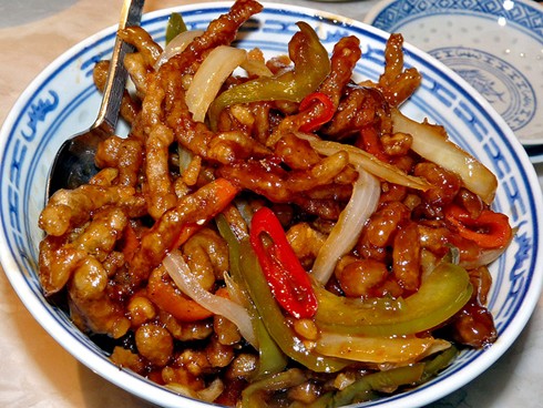 beef Chinese strips ried deep