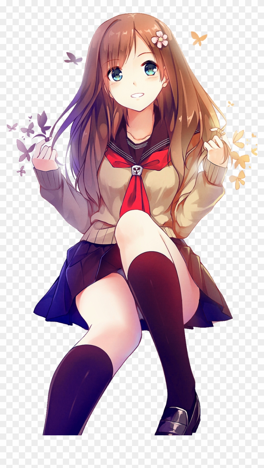 girl hair anime Cute