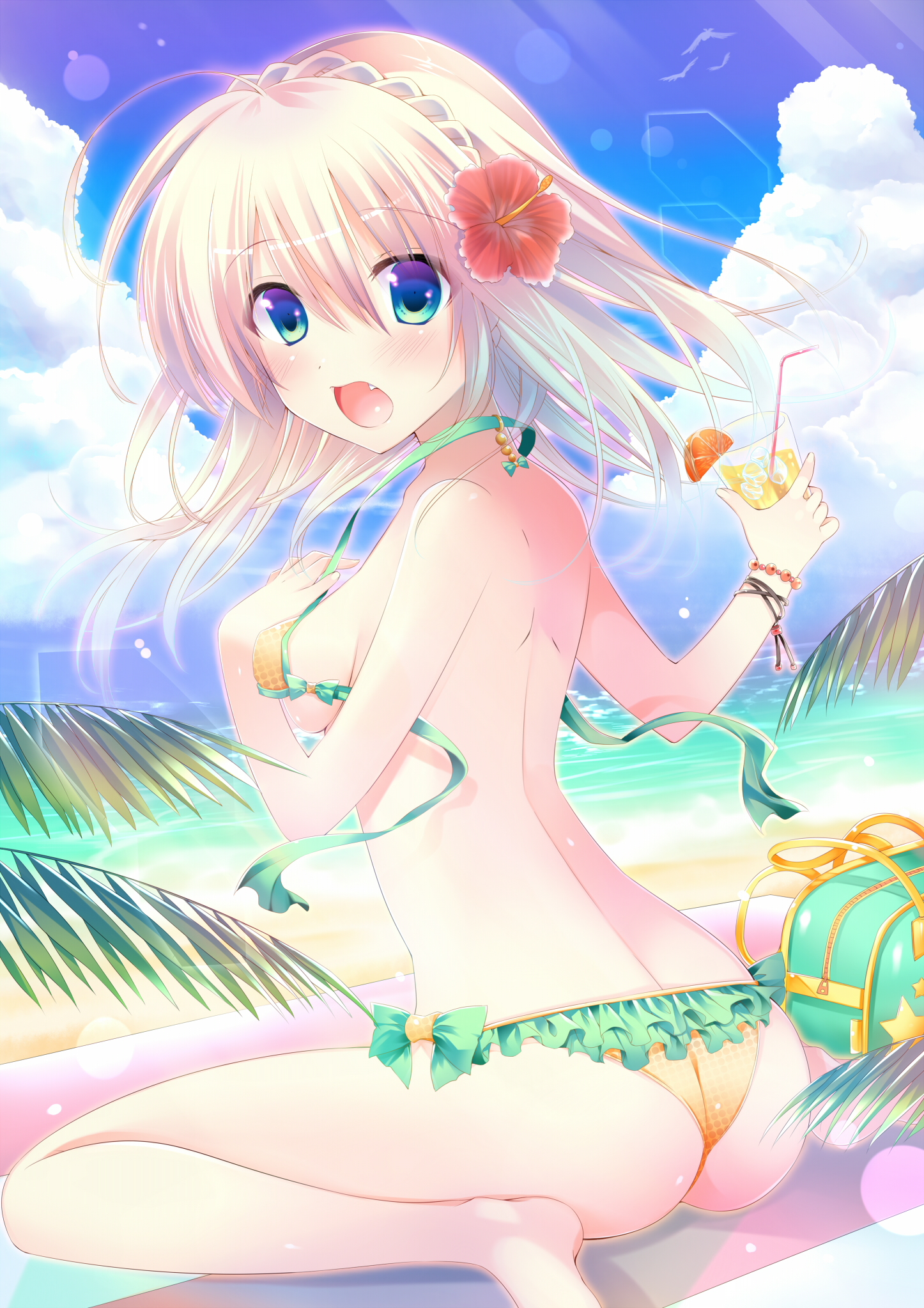 anime girl in bikini Cute